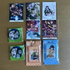 鬼滅の刃シール、キーホルダーセット　ファミマ