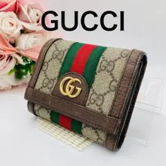 GUCCI 三つ折り財布 シェリーライン GGキャンバス 財布 640