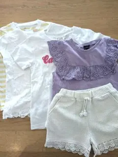 女の子5点 まとめ売り 夏服110㎝