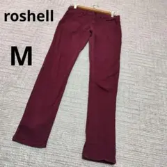 ★ roshell ロシェル コットン バーガンディ スキニーデニム 春夏 Mのサムネイル