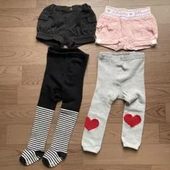 ボトムス4点セット　　女の子　70