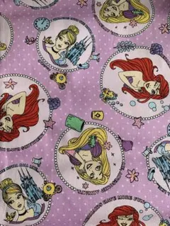 ディズニープリンセス オックス生地 110㎝×50㎝