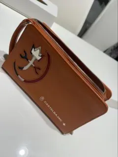 CASTELBAJAC オレンジ クラッチバッグ