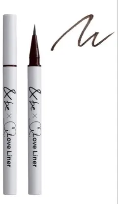 新品　&be x Love Liner リキッドアイライナー レッドブラックのサムネイル