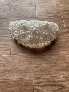 ホワイト パール装飾 ヘッドドレス