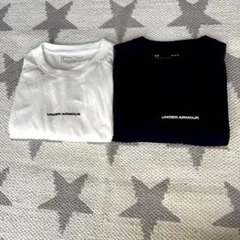 UNDER ARMOUR ホワイト ネイビーTシャツ　２枚セット　バスケ