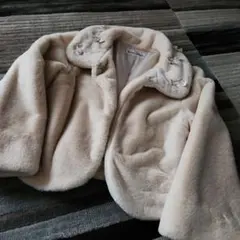 GALLERY VISUINTI クリーム色ファーショートジャケットサイズ2