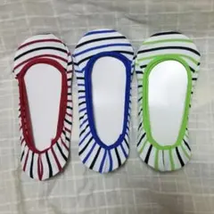 新品 靴下 ソックス ボーダー フットカバー
