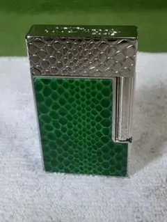 Chapado en Laton シルバ　 クロコ AZUL　デュポンの音