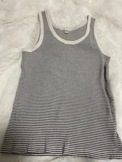 UNIQLO リブタンクトップ ボーダー