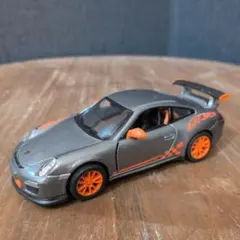 ポルシェ 911 GT3 RS ミニカー シルバー オレンジ キンスマート 新品
