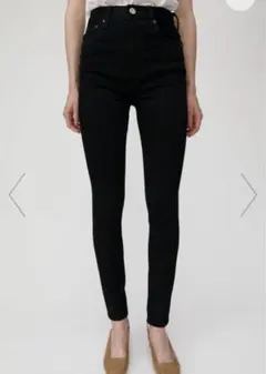 美品　マウジー　moussy HW Rebirth BLACK SKINNY