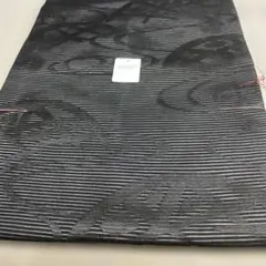 2401 絽喪服名古屋帯黒のストライプ模様