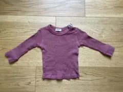 トップス　ワッフル　長袖Tシャツ