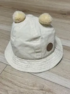 くま耳付きバケットハット フェイスシールド付き48cm