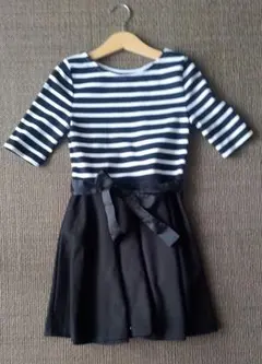 POLO RALPH LAUREN ストライプワンピース 6X　七分丈　ラルフ