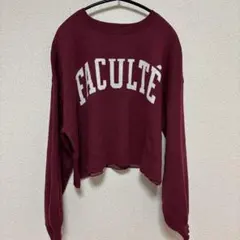 RETRO GIRL クロップドスウェット