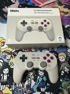 8bitdo pro2 Bluetooth ゲームパッド グレイ ゲームpad