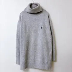 U.S. POLO ASSN　タートルネックニットロング丈　オーバーサイズ　美品