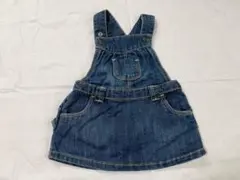 デニム ジャンパースカート サロペット　女の子　6ヶ月〜12ヶ月