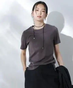 ナノ・ユニバース Anti Soaked 汗ジミ防止Tシャツ L カーキベージュのサムネイル