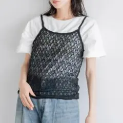 LOWRYSFARM レイヤードレースキャミ