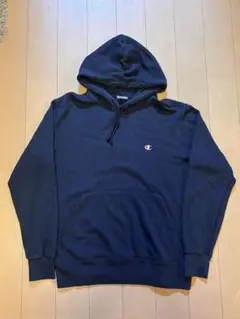 Champion パーカー ネイビー M