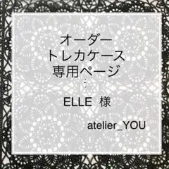 ELLE‎꙳☄︎ 様 オーダートレカケース 専用ページ