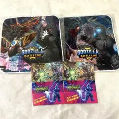 ゴジバトオリジナルタオルハンカチ ステッカー　ゴジラ・フェス 2025ver