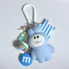 じゃらじゃらキーホルダー じゃらじゃら キーホルダー キーチャーム 【Y272】 ねこ