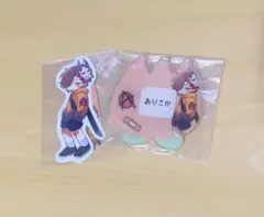 Crazy Raccoon こどもの日 ネームバッジ　ステッカー ありさか