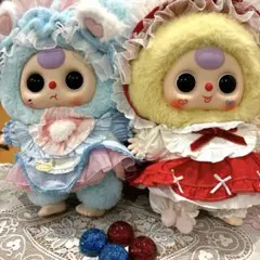 Babythree 400% 赤色　水色　ロリータ