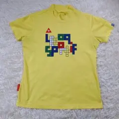 ルコックスポルティフゴルフ　半袖モックネック　レディース　M 黄色　春夏