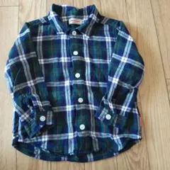 ミキハウス MIKI HOUSE チェックシャツ ９０センチ