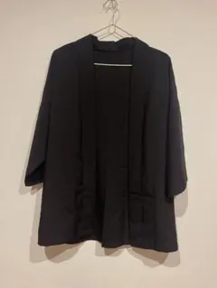 【美品】 羽織 和風 黒【匿名配送】のサムネイル