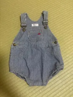 POLO Baby ストライプ　ダルマオーバーオール　80