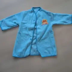 アンパンマン　水色 フリース スリーパー 長袖　90センチ