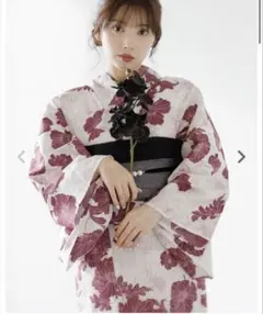 dita 浴衣のみ　白　赤のサムネイル