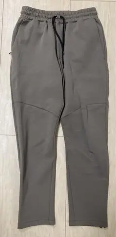 【WEB限定WARDROBE SMART】ダブルニット イージーパンツ　オリーブ