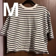 ★美品★TIGORA ティゴラ Tシャツ M ボーダー 白黒 ヘビーウェイトのサムネイル