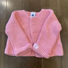 PETIT BATEAU ピンク カーディガン 6m