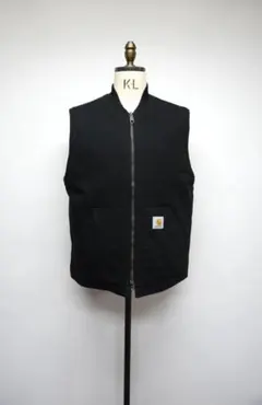Carhartt ダックベスト ブラック M 106676 中綿キルティング - メルカリ