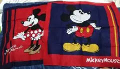 ミッキー&ミニー　レトロバンダナハンカチ