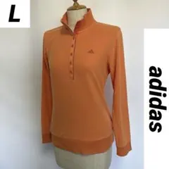 【adidas アディダス】　長袖 モックネック　【L】　ゴルフウェア