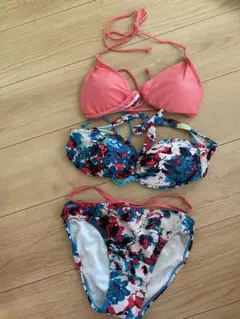 フラワープリント セパレート水着 Mサイズ