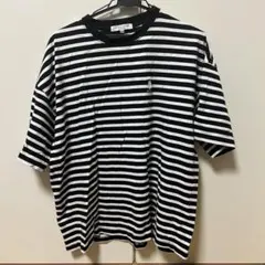 U.S. POLO ASSN. 黒白ストライプ Tシャツ L