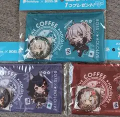 ホロライブ BOSSコラボ 缶バッジ ＆ポーチ 3種類