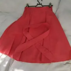 コーラルオレンジ フレアスカート Sサイズ