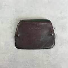BURBERRY 型押しロゴ レザー 内側ノバチェック　コインケース　小銭入れ