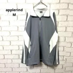 applerind メンズ　長袖　ジャージ　グレー　韓国　スポーツ　M